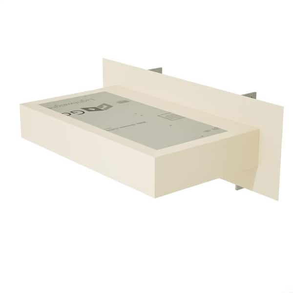 60 in. x 14 in. x 4 in. Floating Shower Bench Kit with GoBoard-Original Shower Bench Bracket