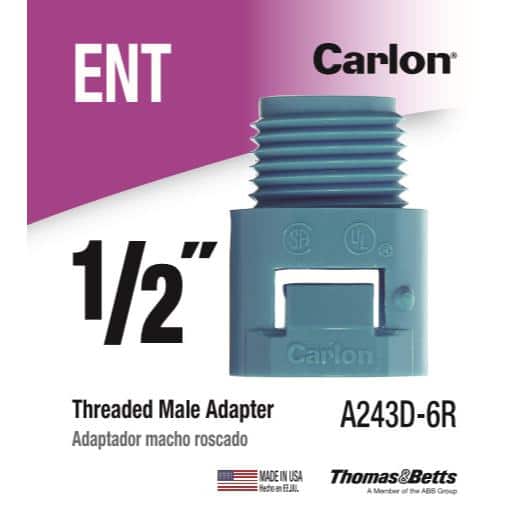1/2 in. ENT Threaded Male Adapter (A243D-6R)