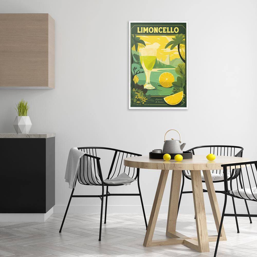 Lemon Cocktail in Tropical Scene by Andreas Magnusson White Framed Food Giclee Art Print 30 in. x 20 in. price history on PriceWatchPro
