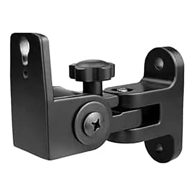 All Aluminum Speaker Wall Mount Bracket Swivel and Tilt Universal Heavy Duty 30lbs Black 2 Pack