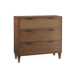 Allen Natural 34.25 in. H 3-Drawer Accent Chest