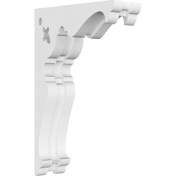 Ekena Millwork 1-7/8 in. x 8 in. x 5 in. PVC Hurley Corbel