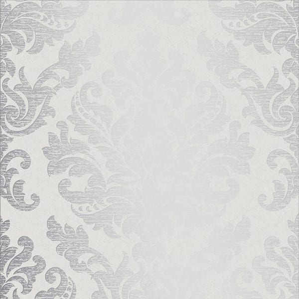 Graham & Brown Antique Gris Grey Damask Paste the Wall Wallpaper