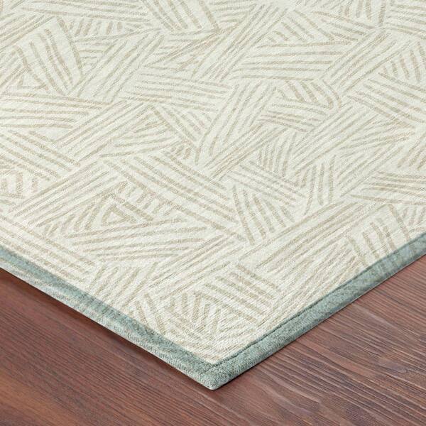 Chantille Machine Washable Indoor/Outdoor Abstract ACN2648 Ivory 10 ft. x 14 ft. Area Rug