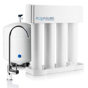 Premier Series 75 GPD Under Sink Reverse Osmosis Water Filtration System with Brushed Nickel Faucet