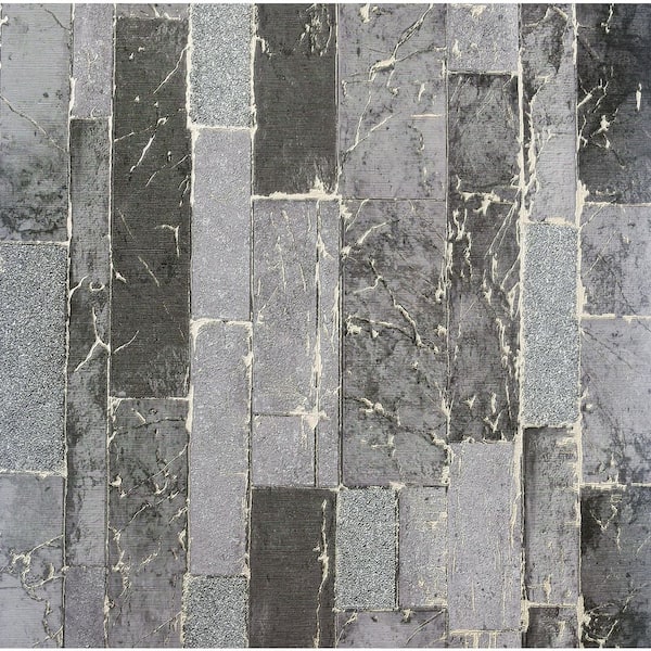 Arthouse Kintsugi Black Geometric Wallpaper Sample