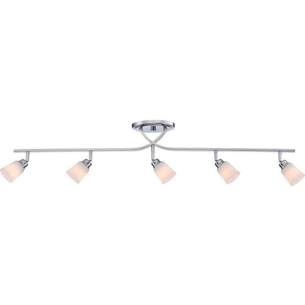 Illumina Direct Entia 5-Light Polished Chrome Track Lighting Fixture