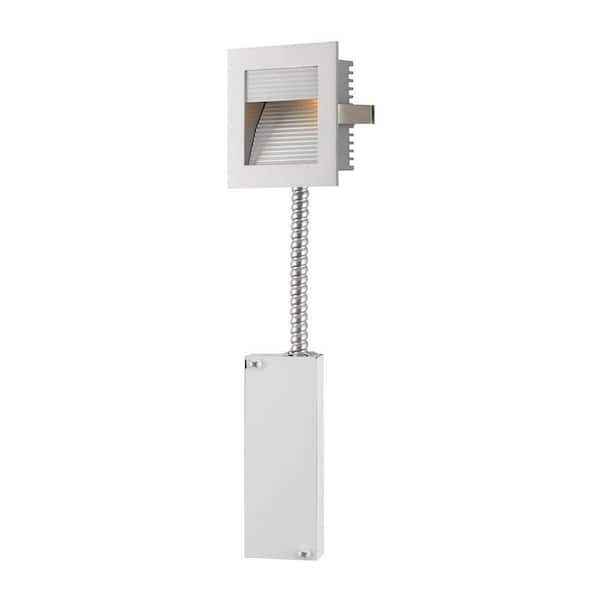 Titan Lighting 3.5 in. Recessed LED Step Light with Retrofit Housing with Grey Reflector and Grey Trim