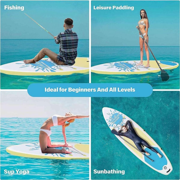 HOTEBIKE 10 ft. Pink Premium Inflatable Stand Up Paddle Board with