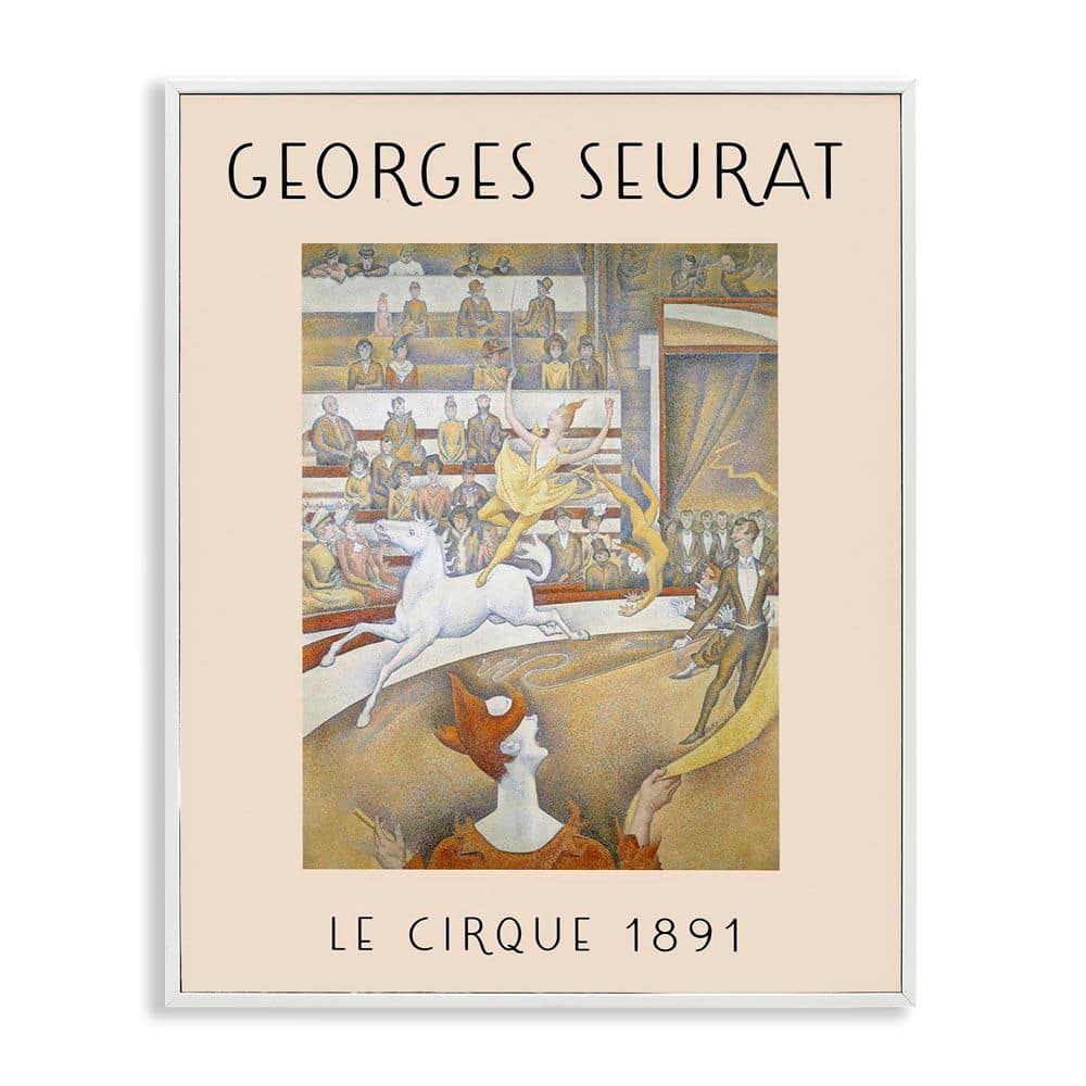 Classic Georges Seurat by Daphne Polselli White Framed People Giclee Art Print 20 in. x 16 in. price history on PriceWatchPro