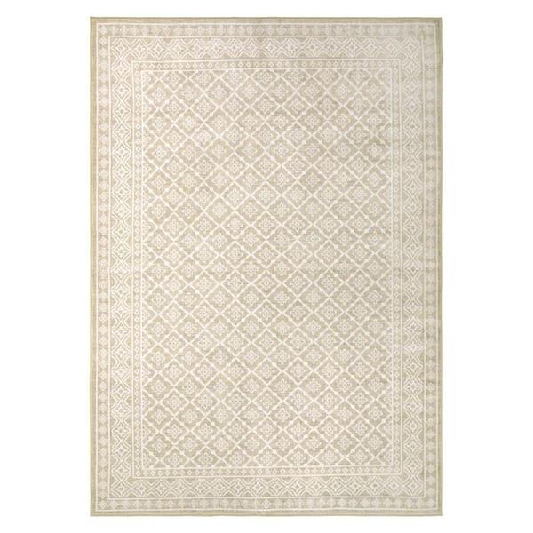 Autumn 5 ft. X 7 ft. Beige Oriental Machine Washable Area Rug