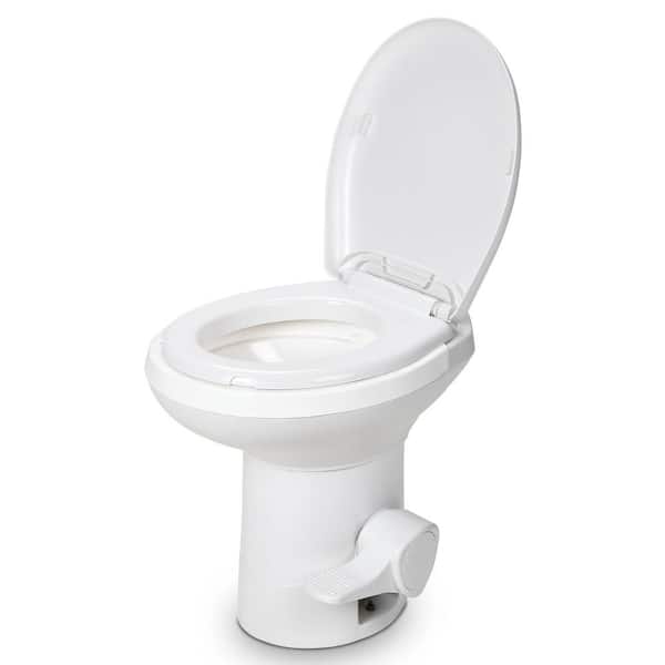 DEXTRUS RV Toilet No Leakage Outdoor Camping Pedal Flush Toilet for Car Motorhome Caravan Travel