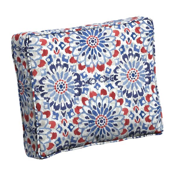 ARDEN SELECTIONS ProFoam 24 in. x 19 in. Clark Blue Rectangle Outdoor Plush Deep Seat Pillow Back