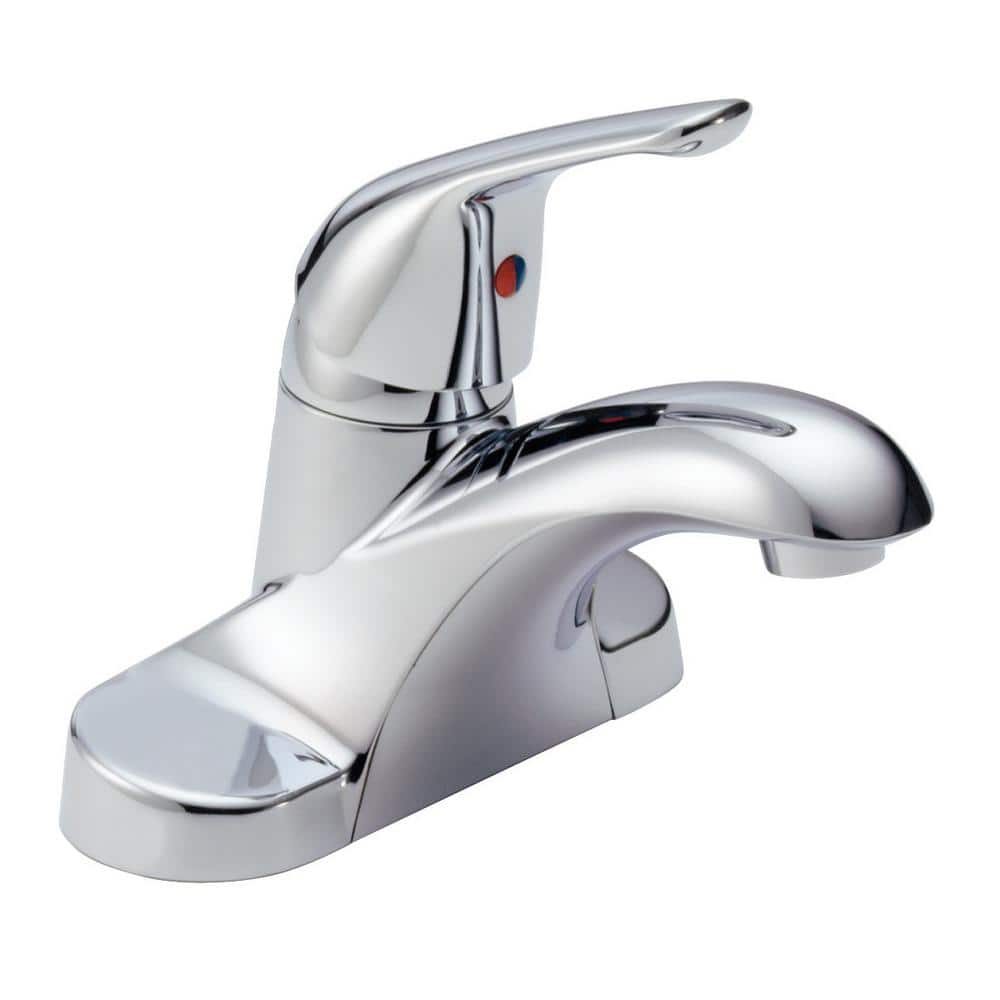 Modern Chrome Centerset 7'' Brass Bathroom Faucet with Single Handle