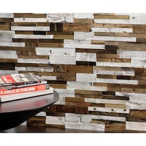 Timber Myrtle 11.81 in. x 23.62 in. Wood Mosaic Wall Tile (1.93 sq. ft.)