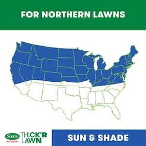Turf Builder Thick'R 12 lb. Sun and Shade Mix Grass Seed