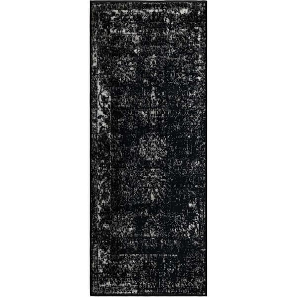 Sofia Casino Black 2 ft. x 5 ft. 1 in. Area Rug