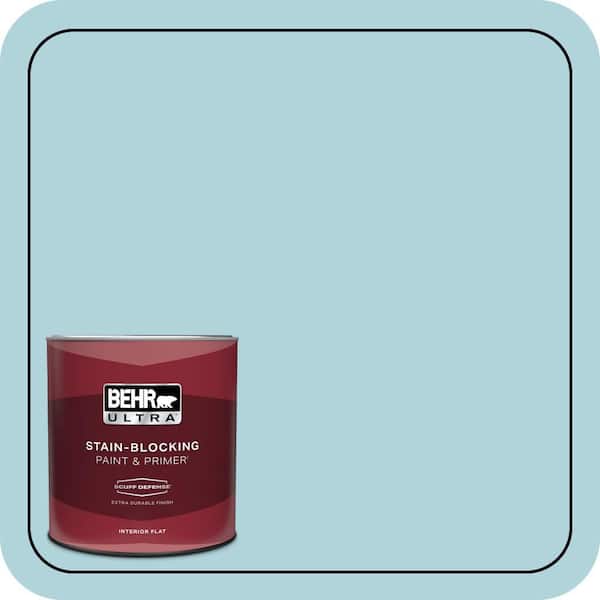 BEHR ULTRA 1 qt. #520E-2 Tropical Breeze Extra Durable Flat Interior Paint & Primer
