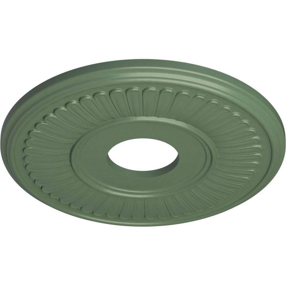 Athenian Green Polyurethane Ceiling Medallion, 15.75" Diameter