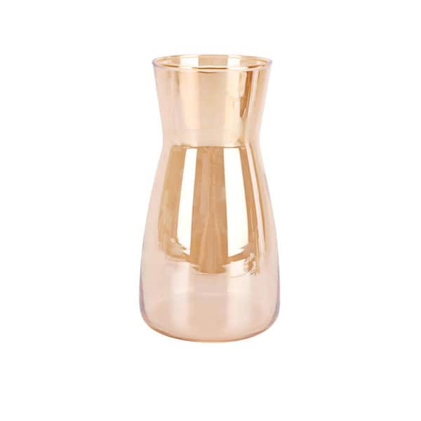 Unbranded Glass Vases for Flowers, 8 in. Round Multi-Colored Glass Vases for Centerpieces Home Desk Decoration