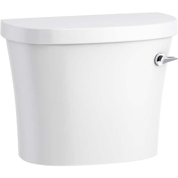 KOHLER Kingston 17 in. H 1.28 GPF Single Flush Toilet Tank Only with Right Hand Trip Lever in White