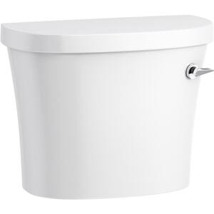 Kingston 1.28 GPF Single Flush Toilet Tank Only with Right Hand Trip Lever and Tank Locks in White