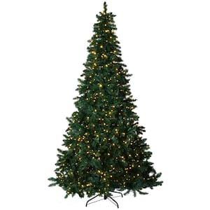 7.5 ft. Pre-Lit LED Spruce Artificial Christmas Tree with 1200 Warm White Starry Twinkling Lights