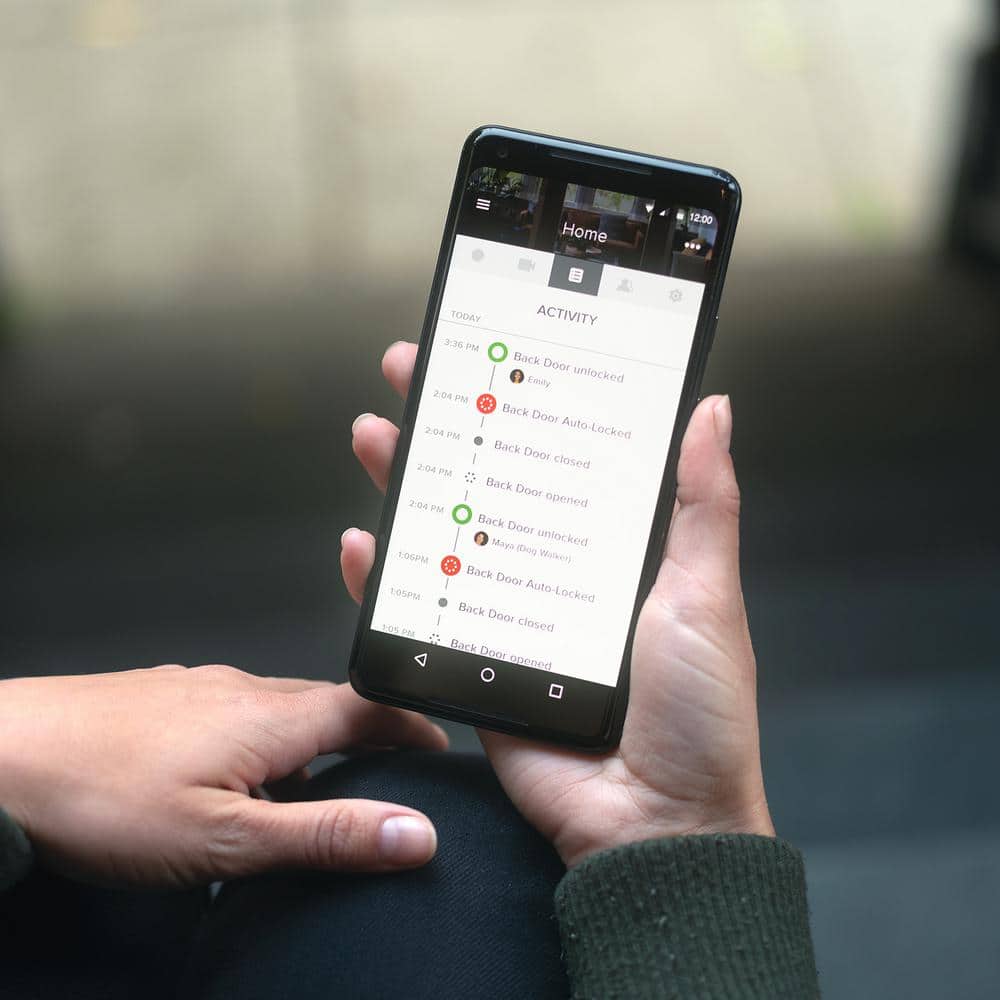 Matte Black Wi-Fi Smart Door Lock with Bluetooth