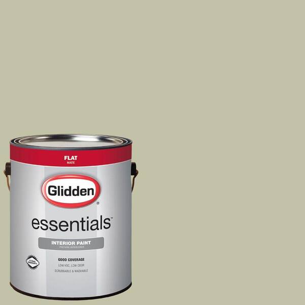 Glidden Essentials 1 gal. #HDGG24 Prairie Sage Flat Interior Paint