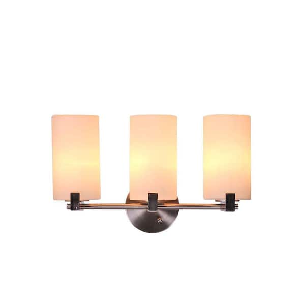 Design House Eastport 3-Light Satin Nickel Indoor Vanity Light