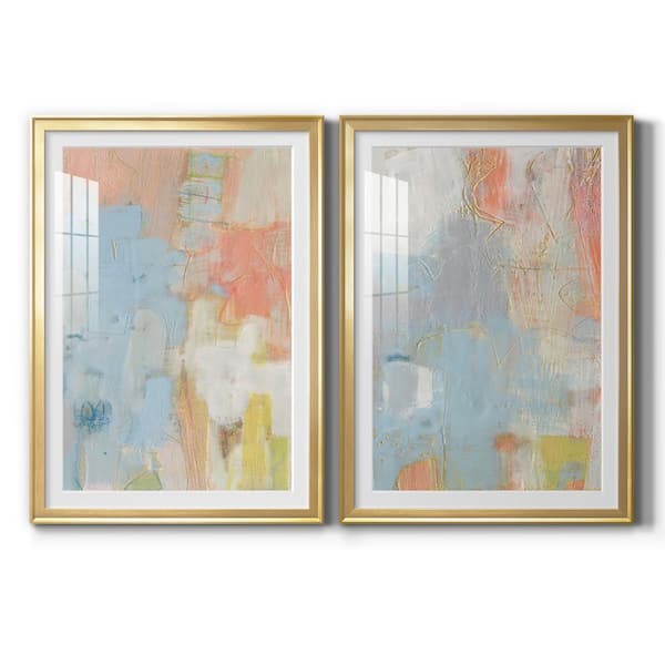 Wexford Home Cully I by Wexford Homes 2 Pieces Framed Abstract Paper Art Print 30.5 in. x 42.5 in. . .