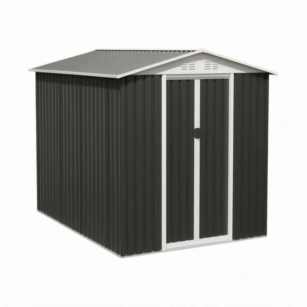 6x9 FT Metal Garden Shed with Vents Sliding Door Apex Roof Storage Sheds Patio Backyard Use price history on PriceWatchPro