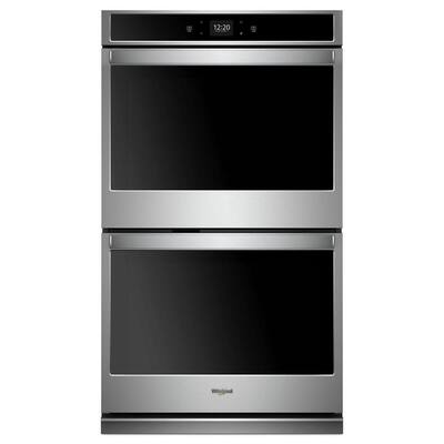 30 in. Smart Double Electric Wall Oven with Touchscreen in Stainless Steel