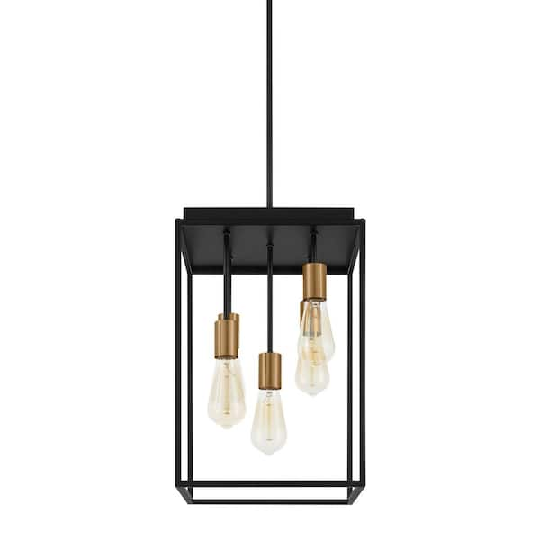 rollins 3 light black chandelier