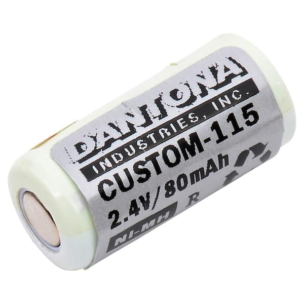 2.4-Volt NIMH 80 mAh Custom Packs Battery 7AAAHR2A