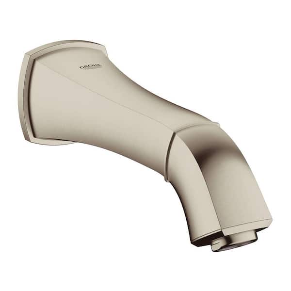 GROHE Grandera Wall-Mount Low Arc Tub Spout in Brushed Nickel InfinityFinish