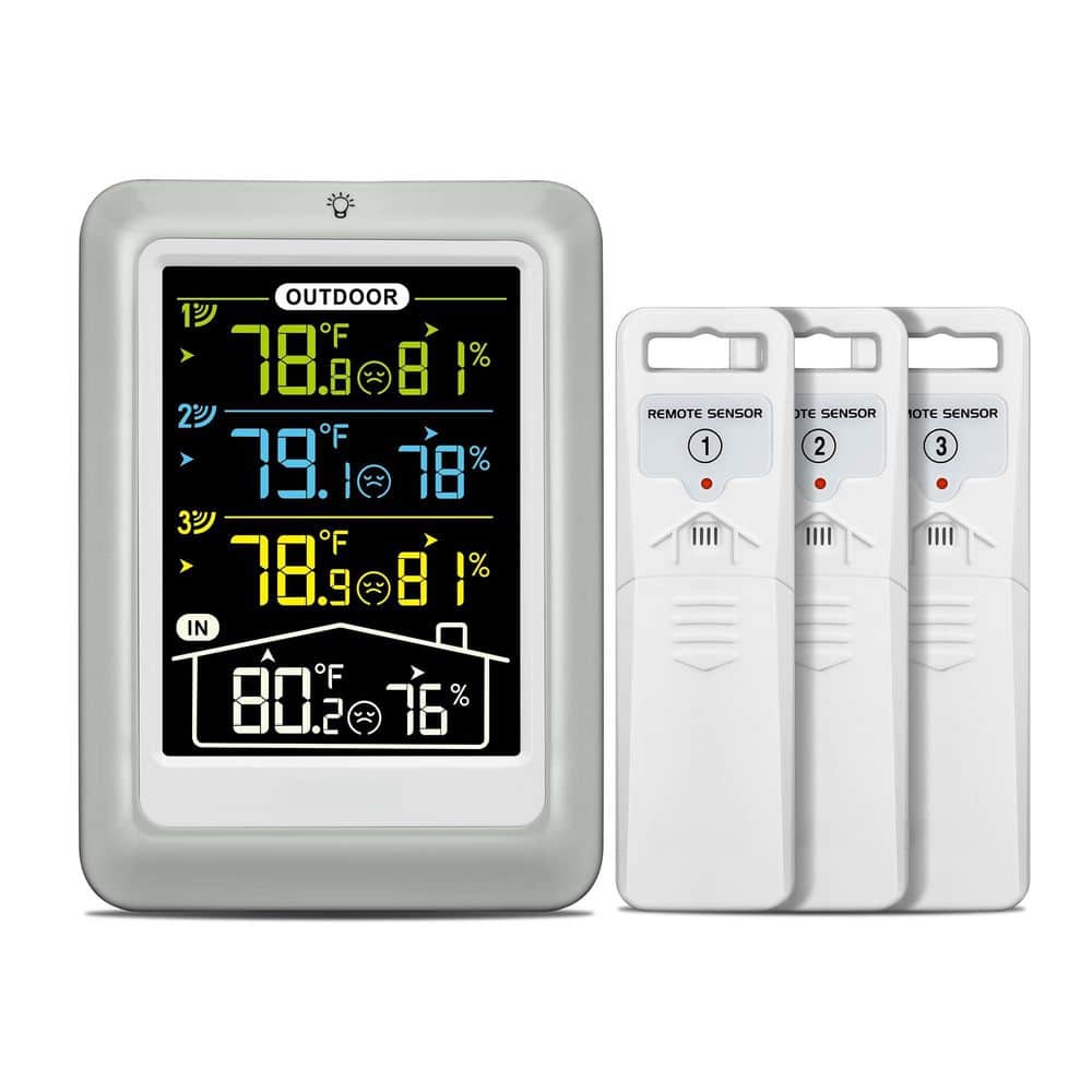 Indoor Outdoor Wireless 4.5 in. Display Digital Thermometer with 330 ft. Range Sensor and Adjustable Backlight price history on PriceWatchPro