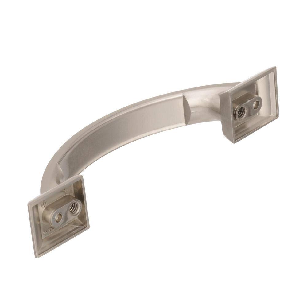 Satin Nickel Brushed Cabinet Drawer Pull with Mounting Hardware