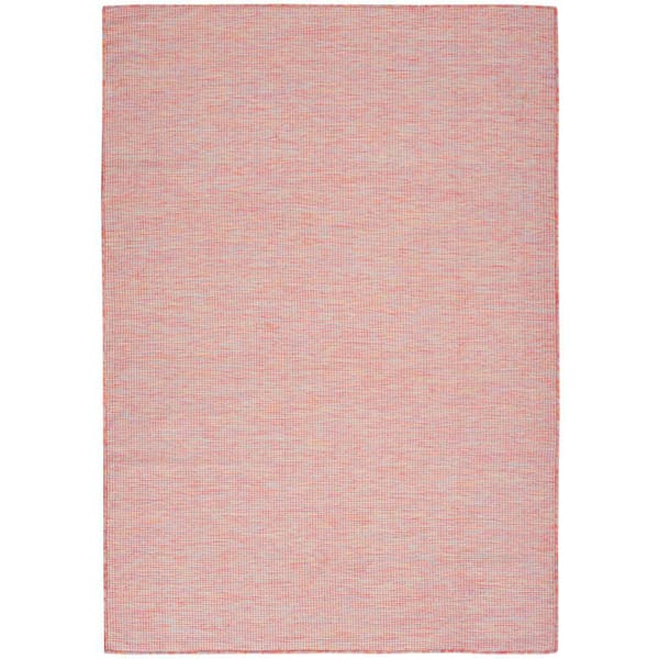 Nourison Positano Rainbow 5 ft. x 7 ft. Solid Contemporary Indoor/Outdoor Patio Area Rug