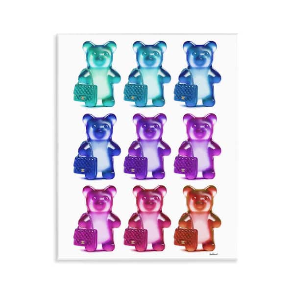 Stupell Industries Fashion Bears and Bags by Amanda Greenwood Unframed Abstract Graphic Art Print 14 in. x 11 in.