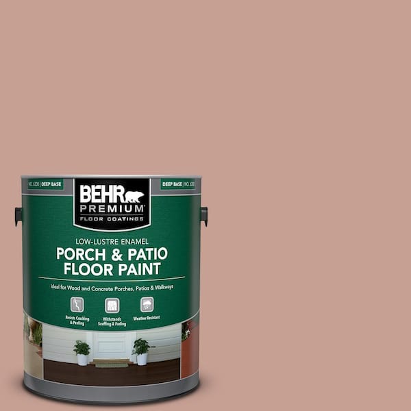 BEHR PREMIUM 1 gal. #PFC-07 Michel Rose Low-Lustre Enamel Interior/Exterior Porch and Patio Floor Paint