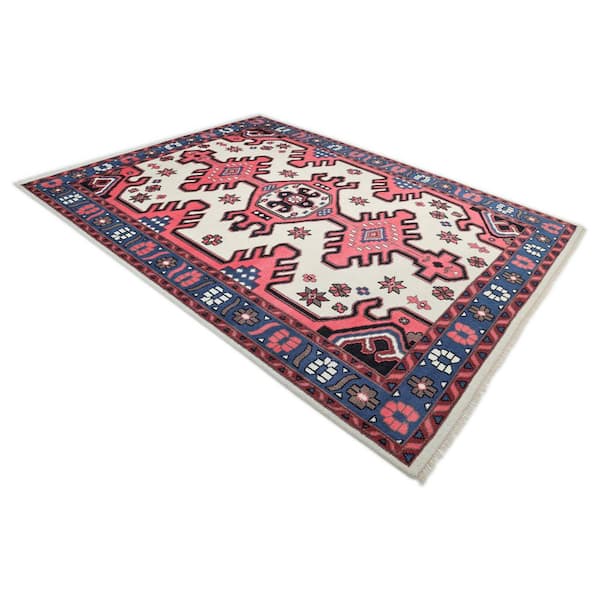Gobi Ivory 3 ft. x 5 ft. Bohemian Area Rug