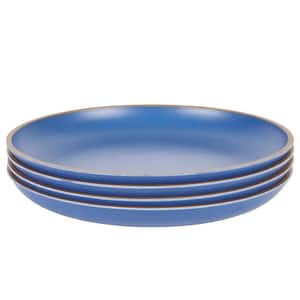 Rockabye 4-Piece 10.7 in. Melamine Dinner Plate Set In Blue