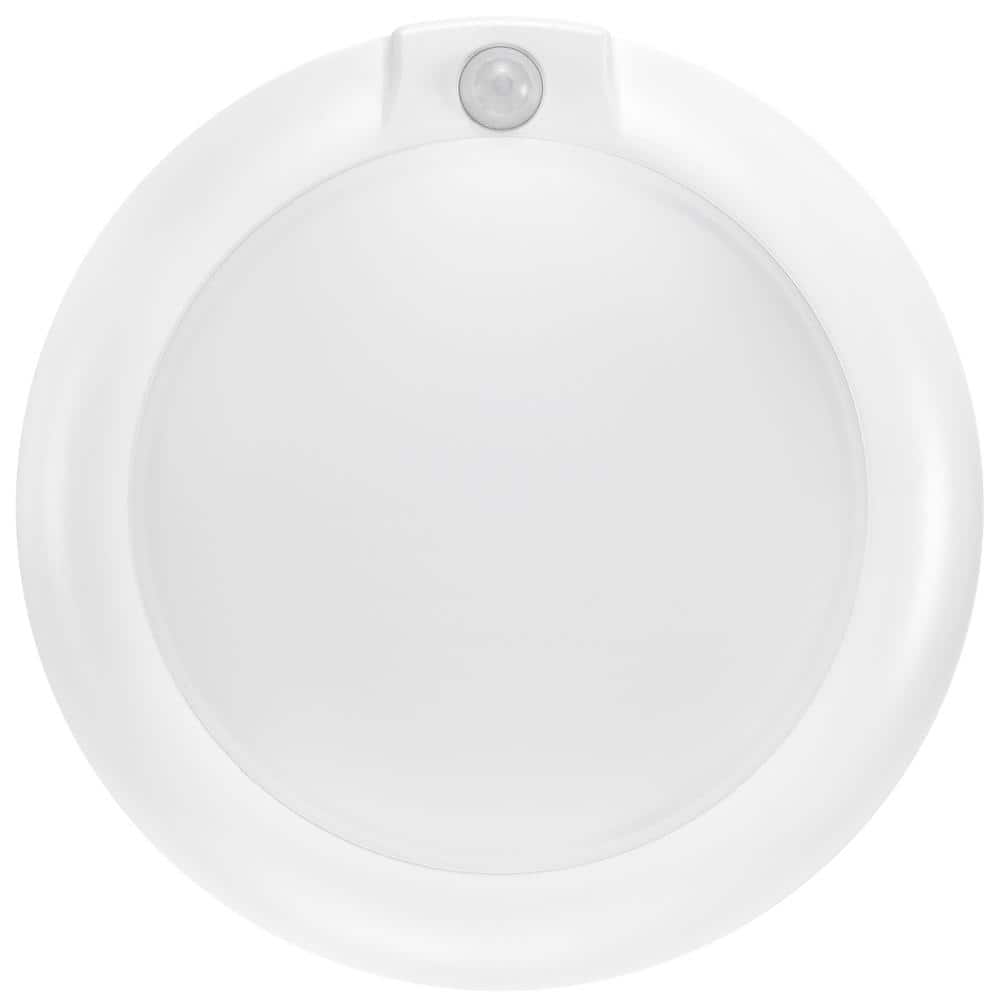 6-Inch Round White Aluminum Motion Sensor LED Ceiling Light