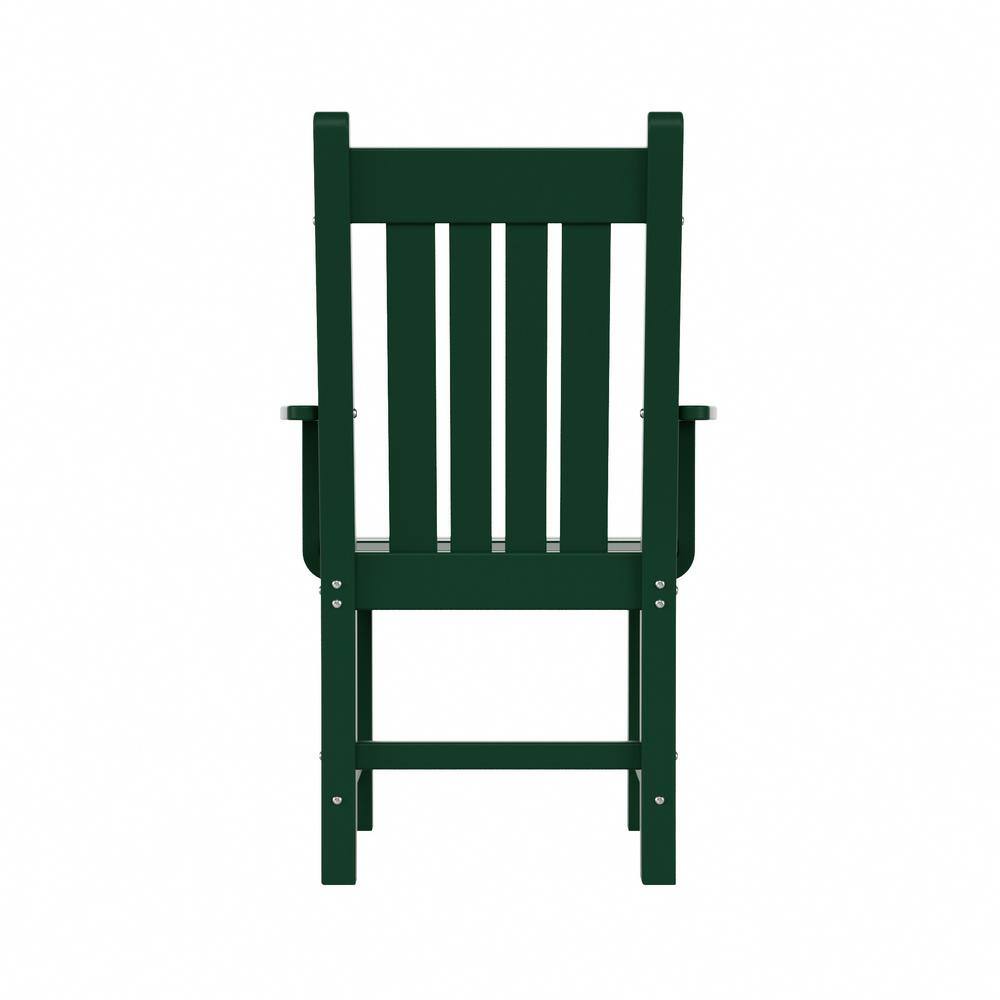 Laguna Dark Green Outdoor Patio Dining Armchair