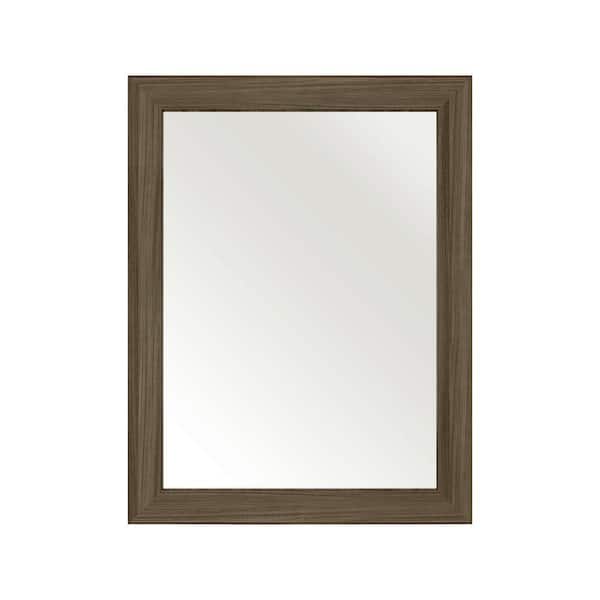Cutler Kitchen and Bath 30 in. L x 23 in. W Framed Wall Mirror in Driftwood