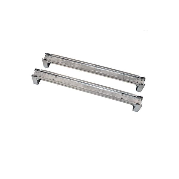 SinkSense Level-Up Undermount Sink Support in Stainless Steel, 1 Pack, 2 in. H x 4 in. W x 32 in. to 47.5 in. D