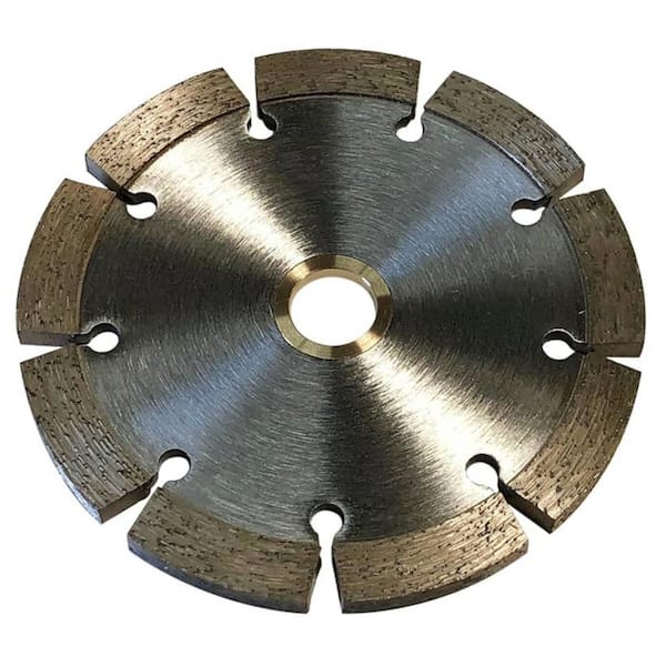 EDiamondTools 5 in. Diamond Tuck Point Blades for Mortar, 1/4 in. Tuck Width, Single Blade, 7/8 in. x 5/8 in. Non-Threaded Arbor