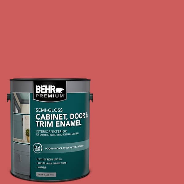 BEHR PREMIUM 1 gal. #P160-5 Pinkadelic Semi-Gloss Enamel Interior/Exterior Cabinet, Door & Trim Paint