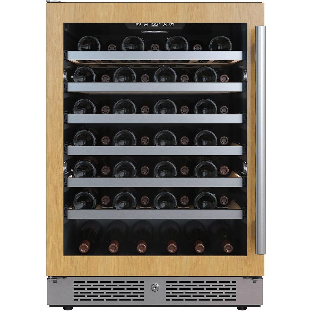24 in. Single Zone 53-Wine Bottles Wine Cooler in Custom Panel Ready price history on PriceWatchPro